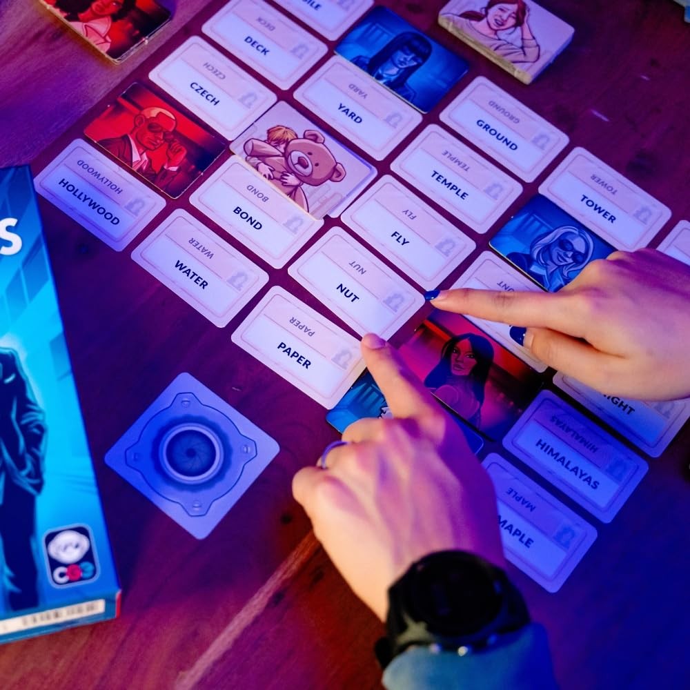 CGE Codenames Board Game (2nd Edition) The Top Secret Word Blue and White