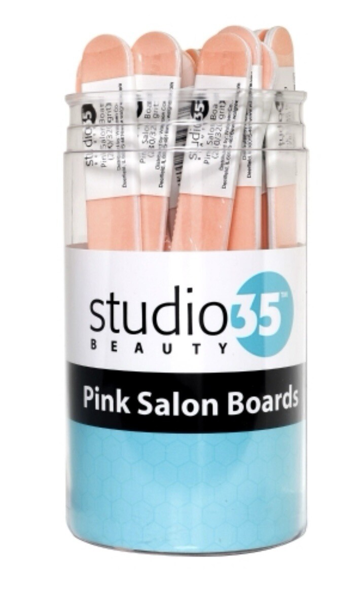 Studio Beauty 35 Pink Salon Boards X 24 Single Pieces Individually Wrapped