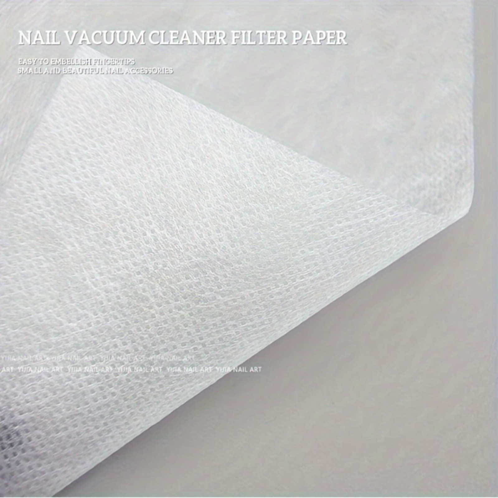 100pcs Pink Disposable Non Woven Unscented Nail Art Vacuum Dust Collection Paper