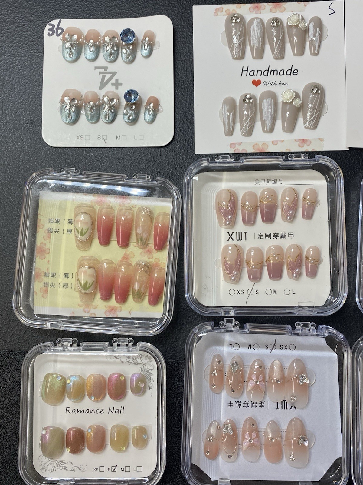 25 Pairs LOT-Handmade Press On Nails Reusable Size S Rebecca Minkoff Bag
