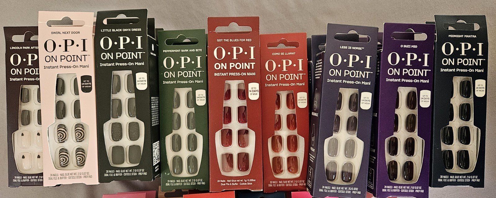 BULK LOT: 72x OPI On Point Instant Press-On Nails – Brand New