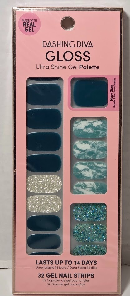 Dashing Diva Gloss Ultra Shine Gel Nail Strips (4PKGS) GET JADED, LEAF IT BE, IV