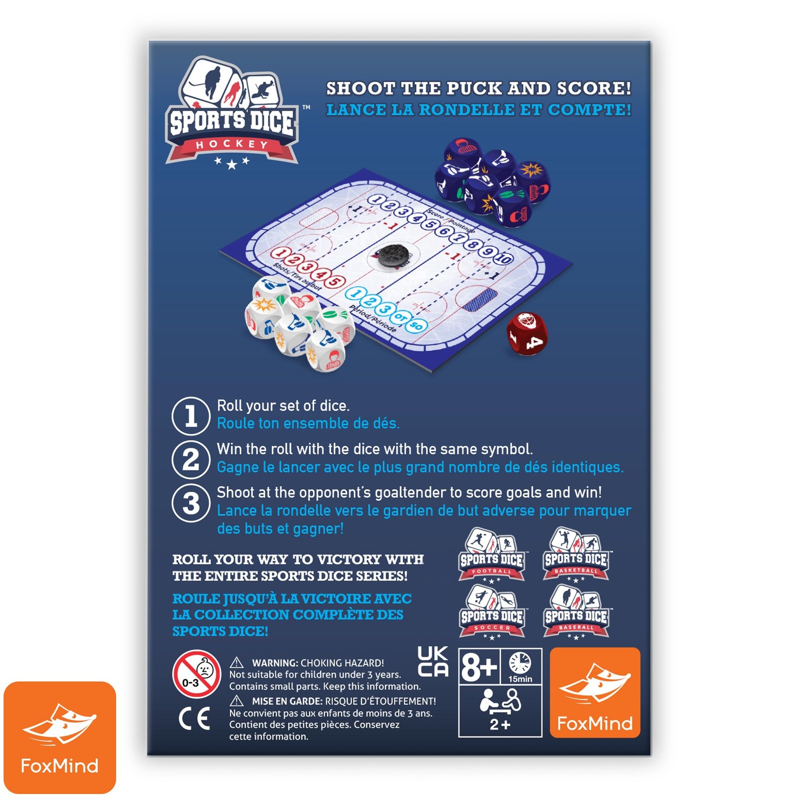 FoxMind-Games: Sports 4.5 inches x 6.25 x 1.24 inches, Hockey
