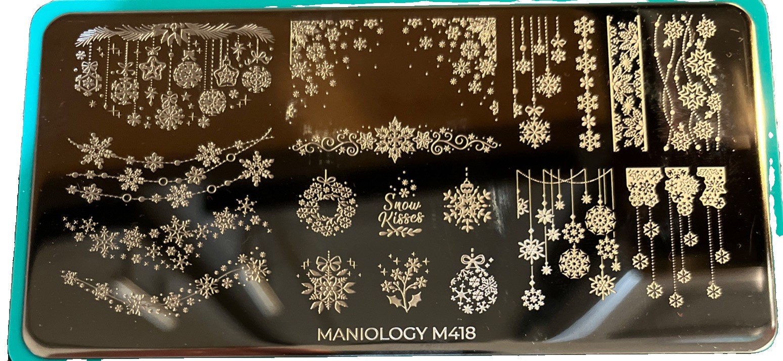 Maniology Nail Stamping Plates- Christmas Lot 1 – M400, M418, M172