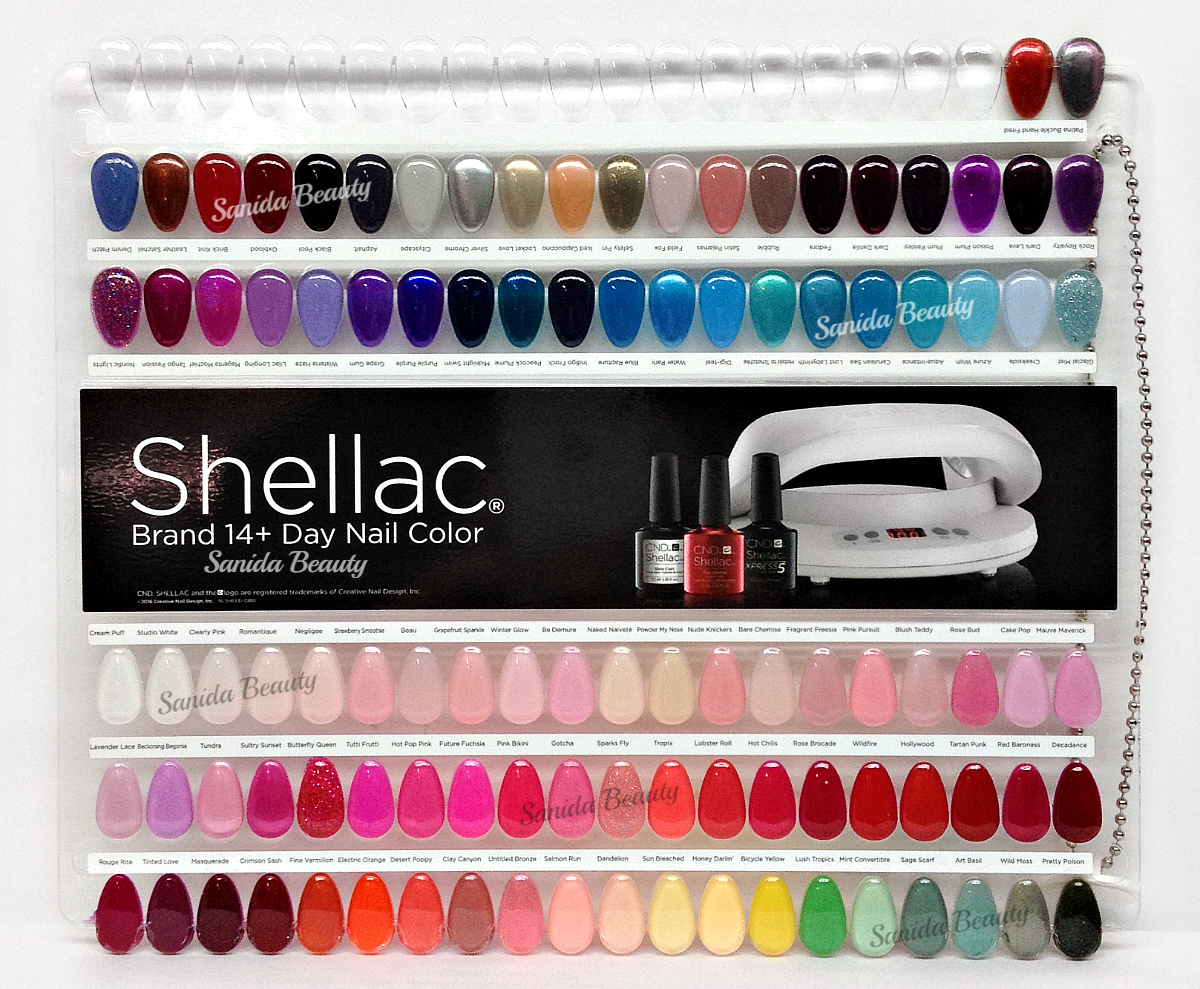 CND Painted Color Chart Nail Palette -102-Colour Sampler-Lot of 2+2 FREE POSTERS