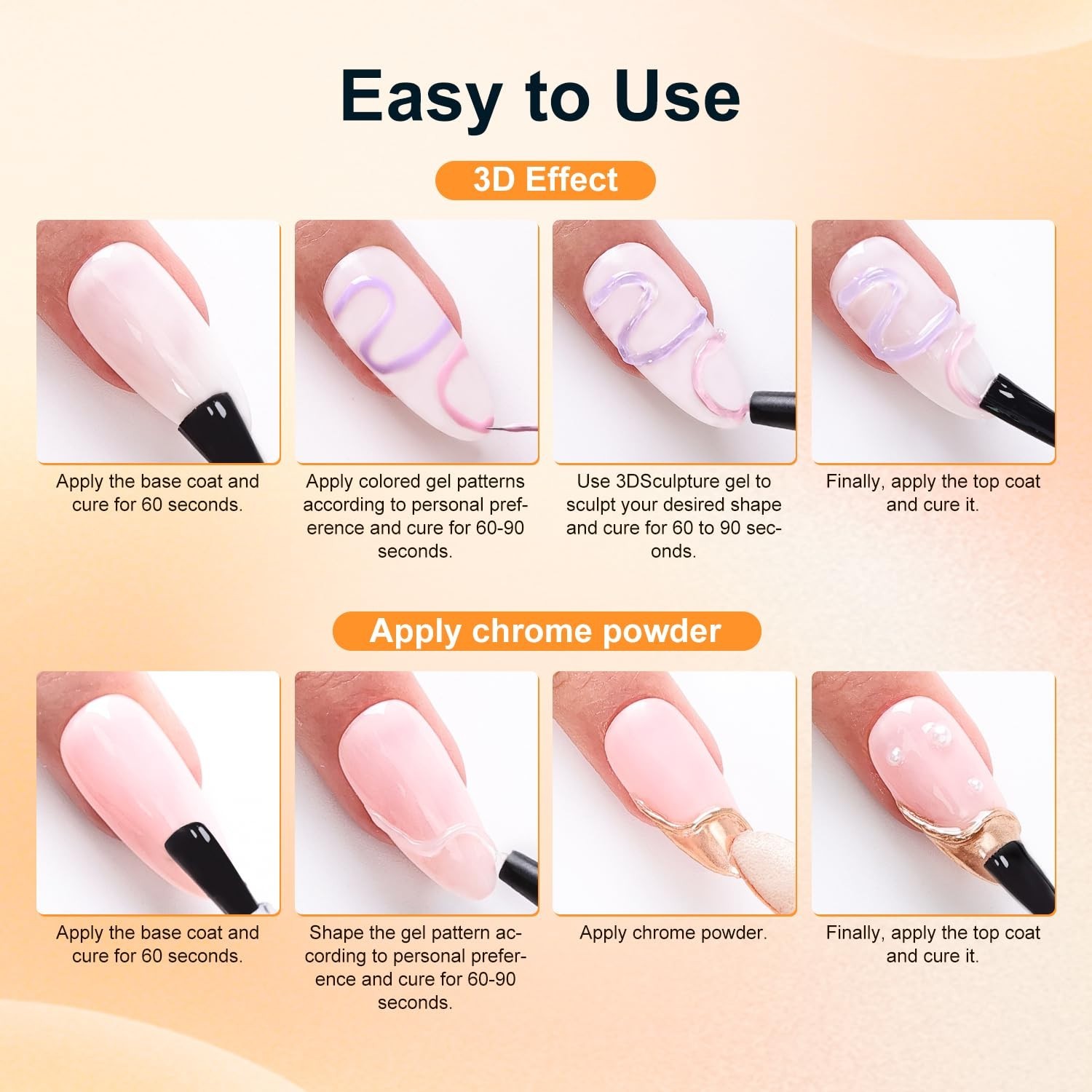 15g Quick-Drying 3D Gel for Incredible Nail Art Designs – Ideal for All Users