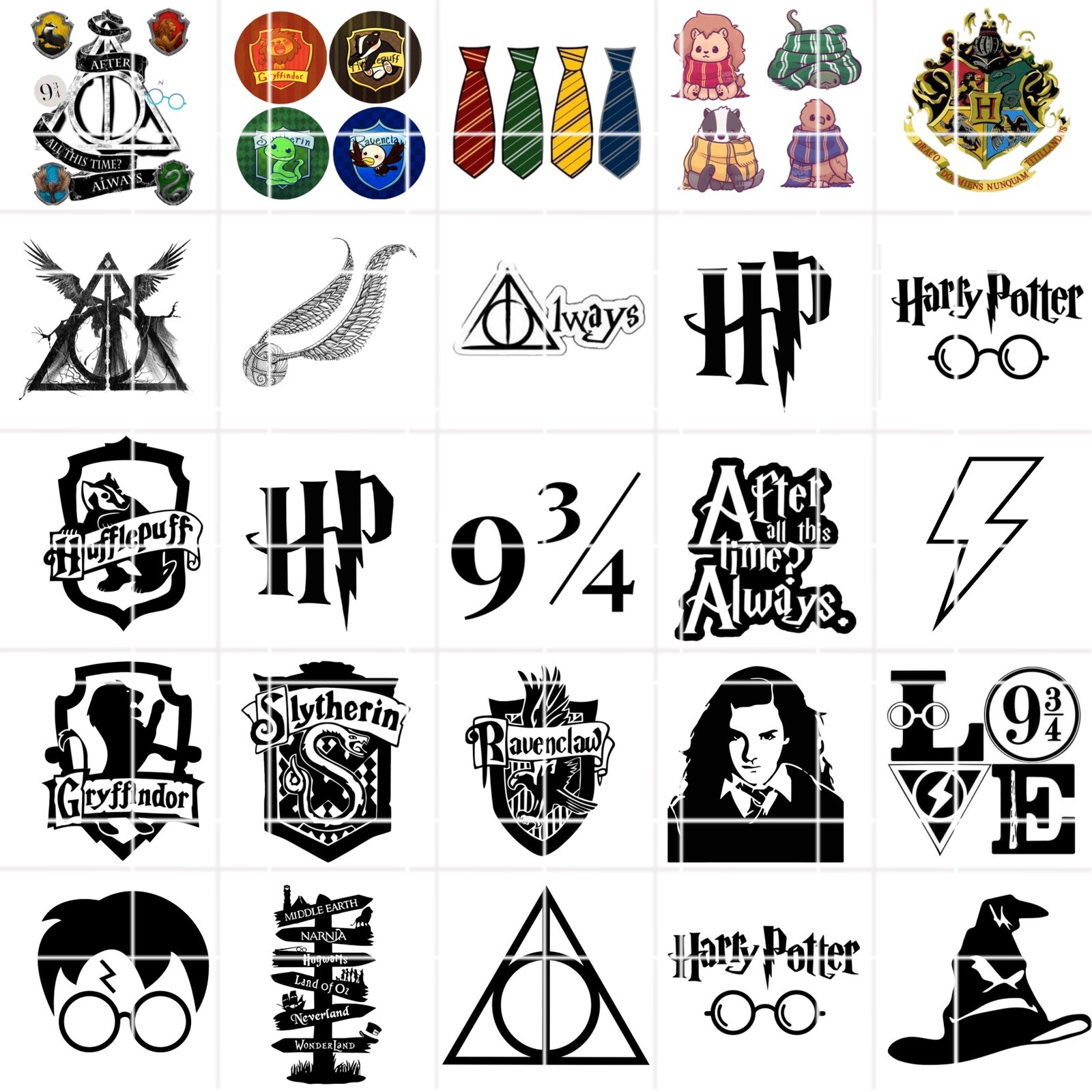 Harry Potter Waterslide Nail Art Decals Set Of 50 Instructions & Bonus