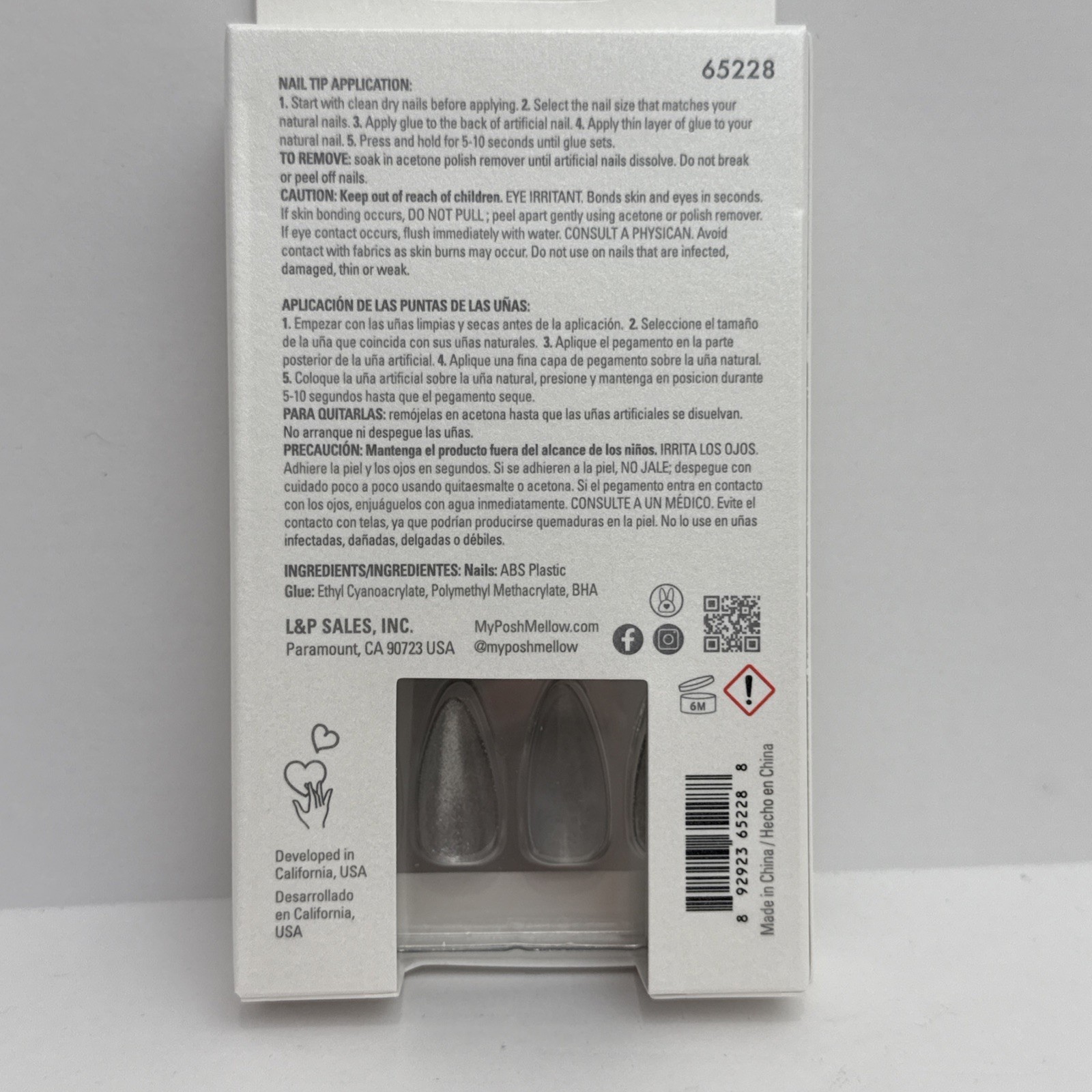 Poshmellow Maison Deluxe 24 Nails Glue Included – Shine Me Up #65228