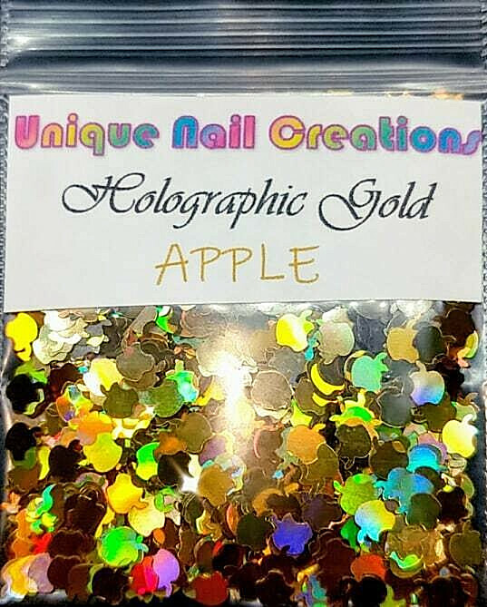 APPLE Shape Glitter🍎 You Choose 🍎Nail Art•Acrylic•Gel•Body Art•Face•Festival