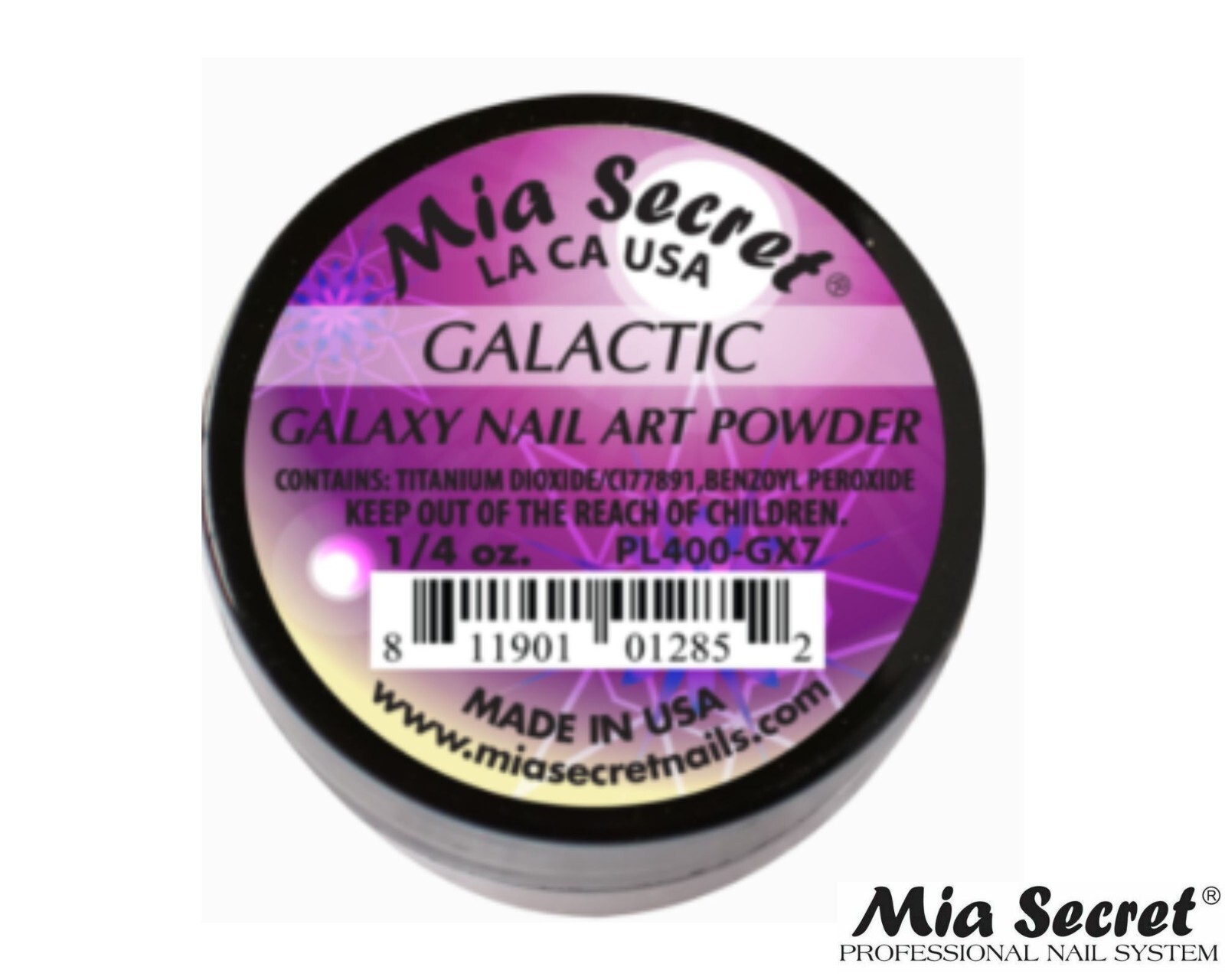 Mia Secret Nail Art Powder Galaxy Collection (GALACTIC) 1/4oz