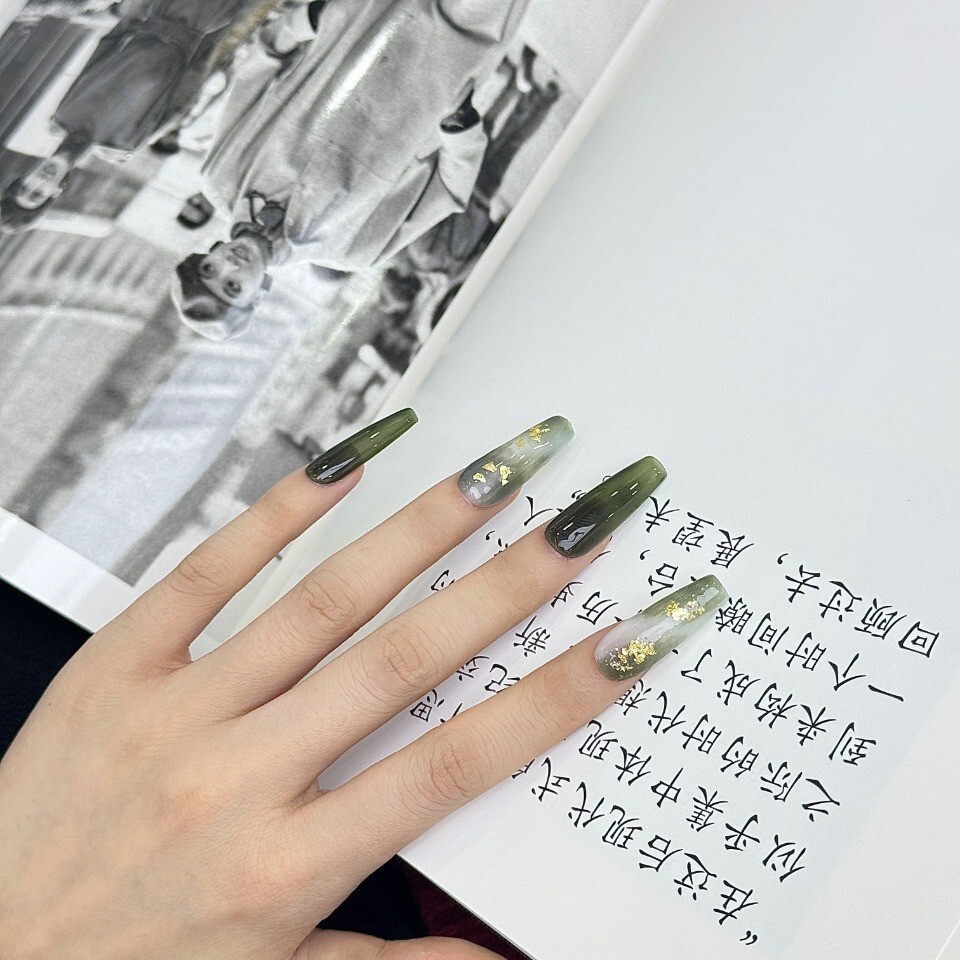 Handmade Press on Nails 10 pc set .+5 Pieces Nail Stickers