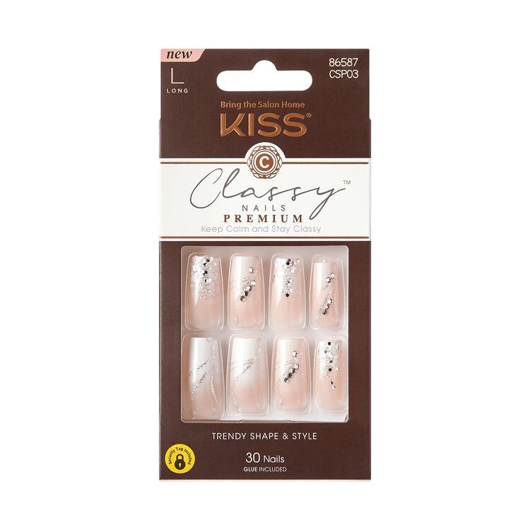 Kiss Classy Premium Nails Long CSP03 86587 Lot Of 6 Packs