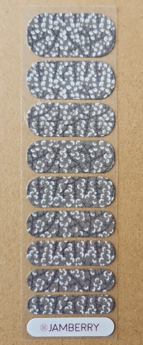 JAMBERRY METALLIC BERRY HALF SHEET NAIL WRAP RETIRED GGG AUGUST 2017