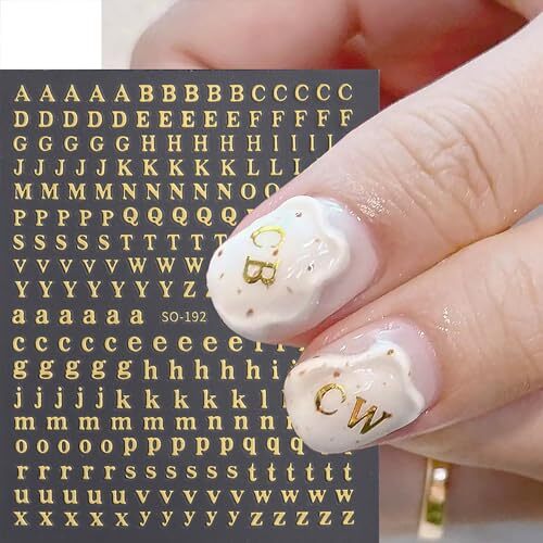 6 Sheets Letter Nail Art Stickers Decals Zodiac Stickers for Nail Art 3D Self