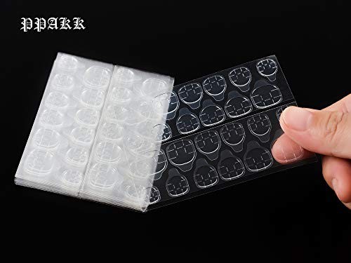 Nail Adhesive Tabs 240pcs Double Sided Stickers Clear Press On Nail Glue Sheets