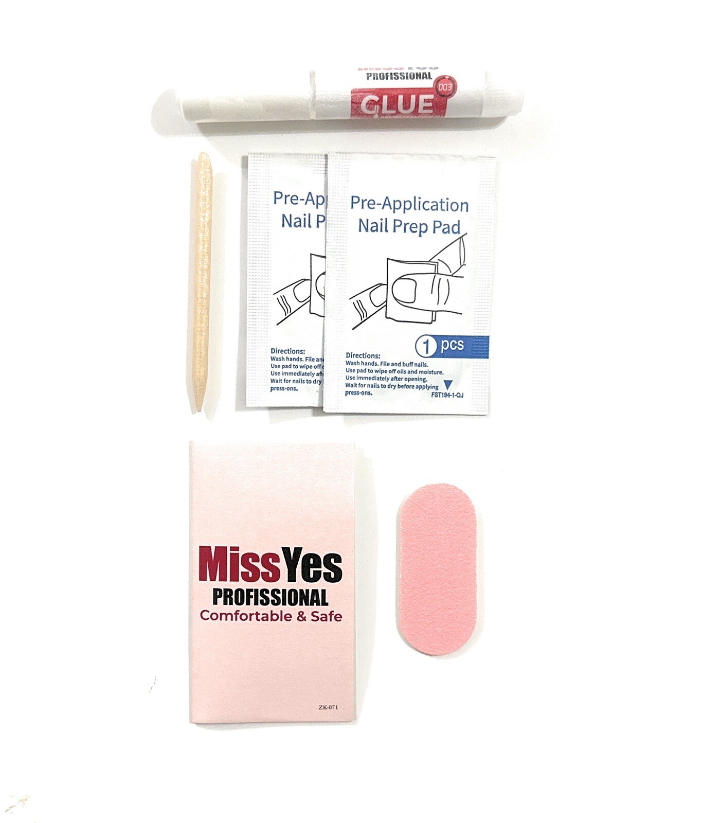 MissYes Professional Luxury Nails Kit, Set of 24 – Coffin