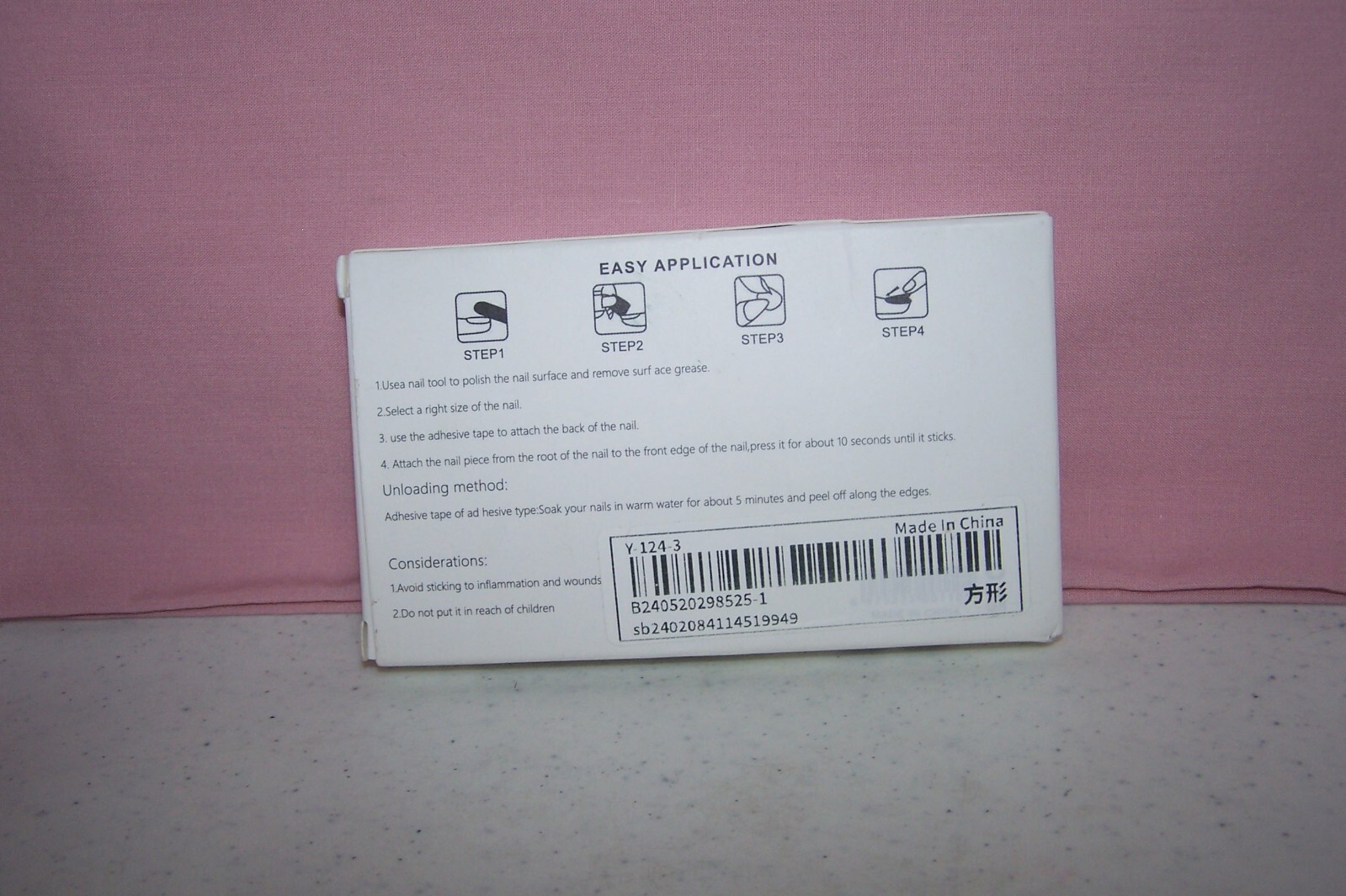 False Nail natural 2 Minute Manicure Do-It-Yourself Easy to Apply 24/30 pcs. NEW