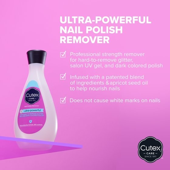 Cutex Gel Nail Polish Remover, Ultra-Powerful & 10.1 Fl Oz (Pack of 1)