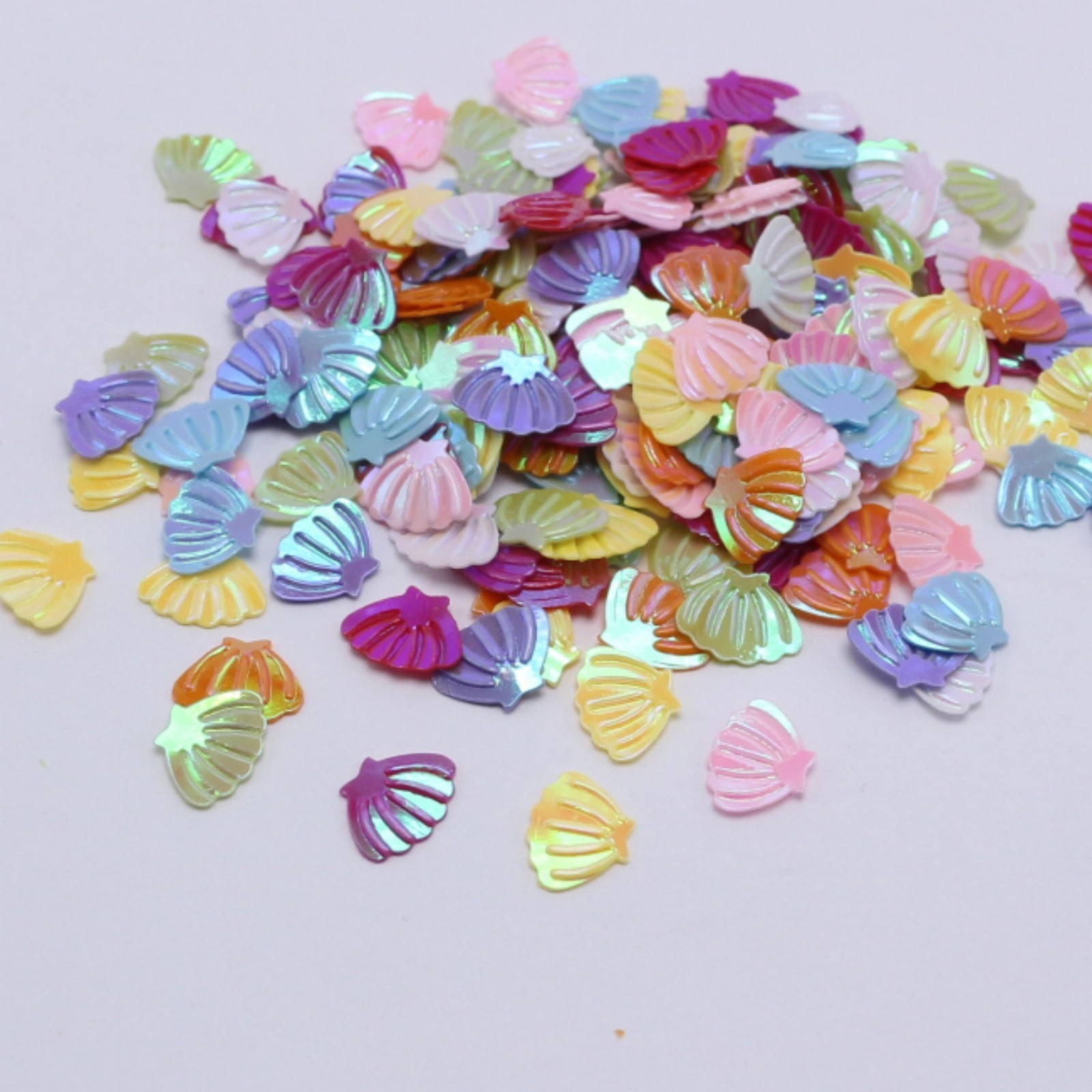 50 Gram Mixed Color Shell 8X6mm Sequins Loose Tiny Nail Art Tips Craft