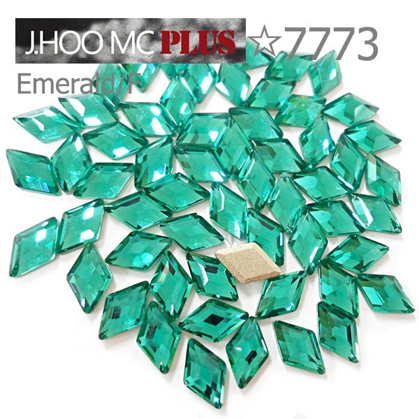 J.HOO Crystal 7773 Diamond Shape Flat Back Rhinestones 9.9×5.9mm Nail Art (8pc)
