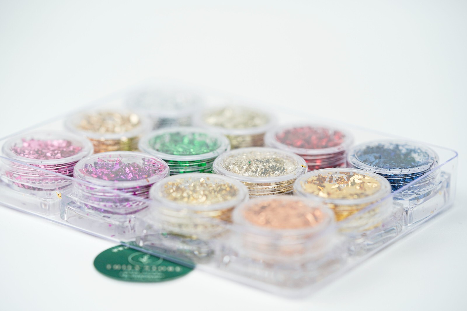 12 Pcs/Set of 12 Colors Nail Art Foil Flake Aluminum Foil Flakes Decoration