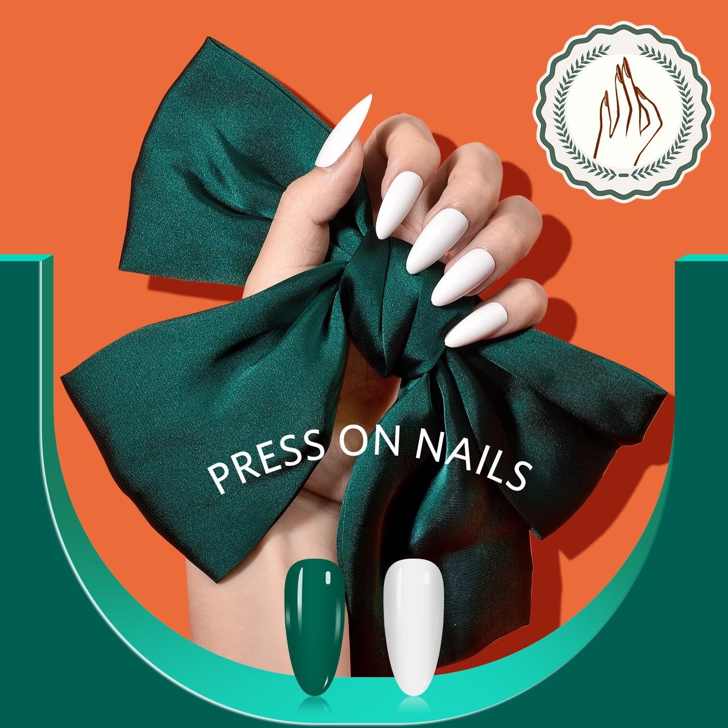 TsMADDTs Press On Nails Almond, 24 Colors 720 pcs Short Fake Nails for Women