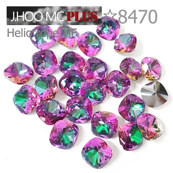 J.HOO Crystal 8470 Cushion V-Cut Fancy Rhinestones 8mm Nail Art (10pcs)
