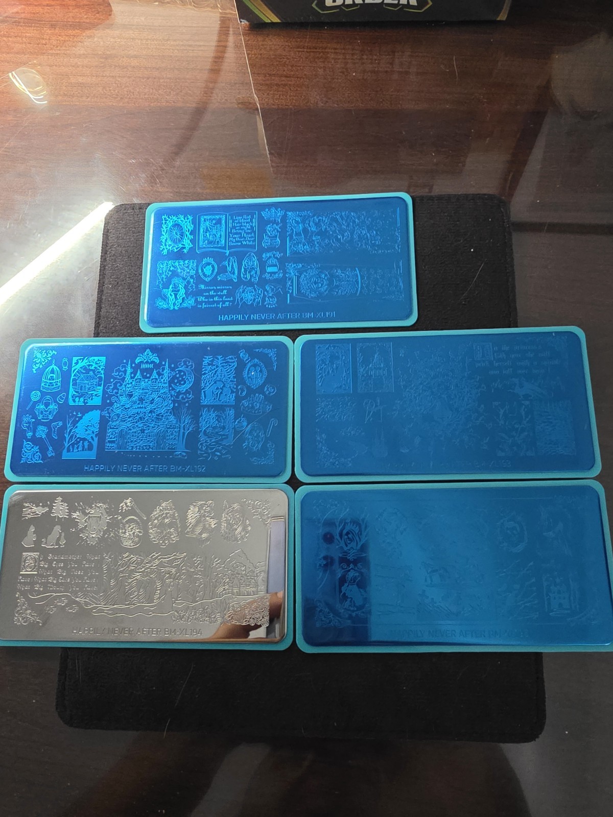 Maniology Monster Happily Never After Nail Stamp Plates Set Bm-xl191 To Bm-xl195