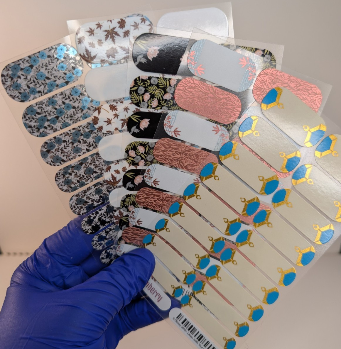 Jamberry Nail Wraps Full Sheets – Disney Princess Pocahontas Floral – Lot of 5
