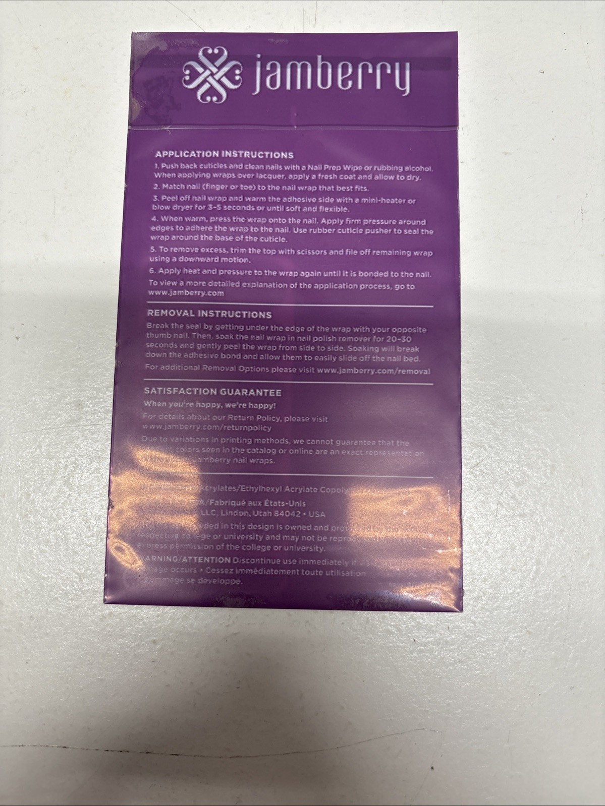 Retired Jamberry K138 Pretty in Paint Nail Wraps Glitter-Sealed