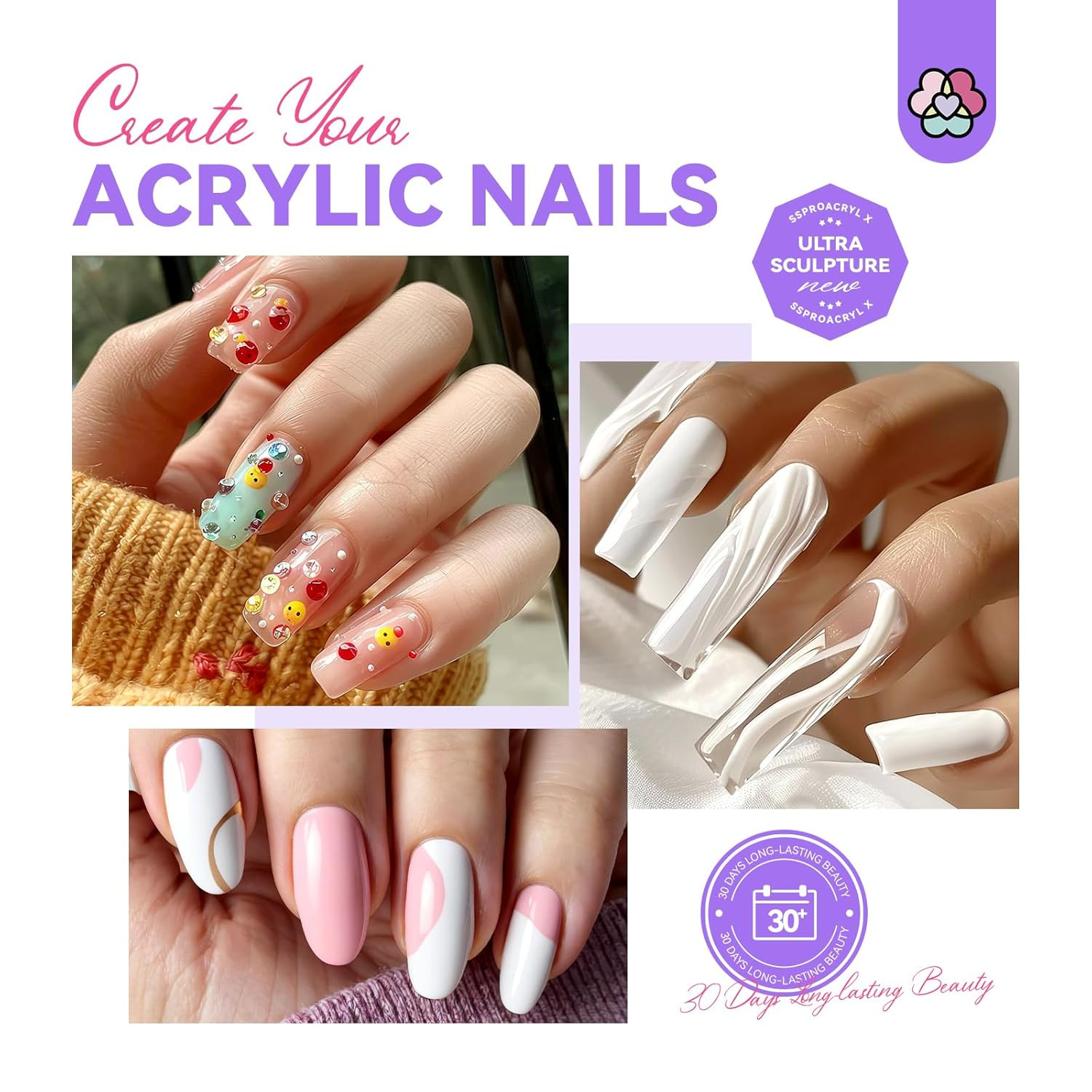 Monomer Acrylic Nail Liquid: 4 Oz Acrylic Monomer for Nails Extension with 12# N