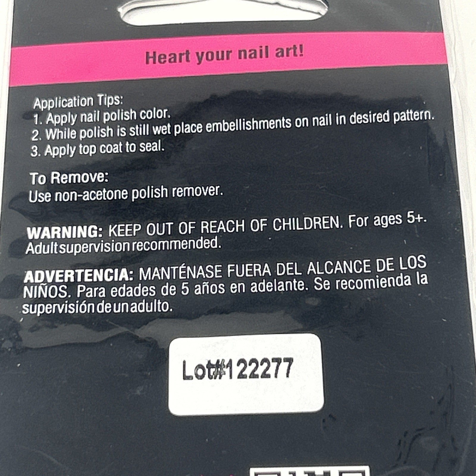 NEW Fing’rs Heart 2 Art Embellish Me Nail Art Stud Rhinestone Confetti #33038