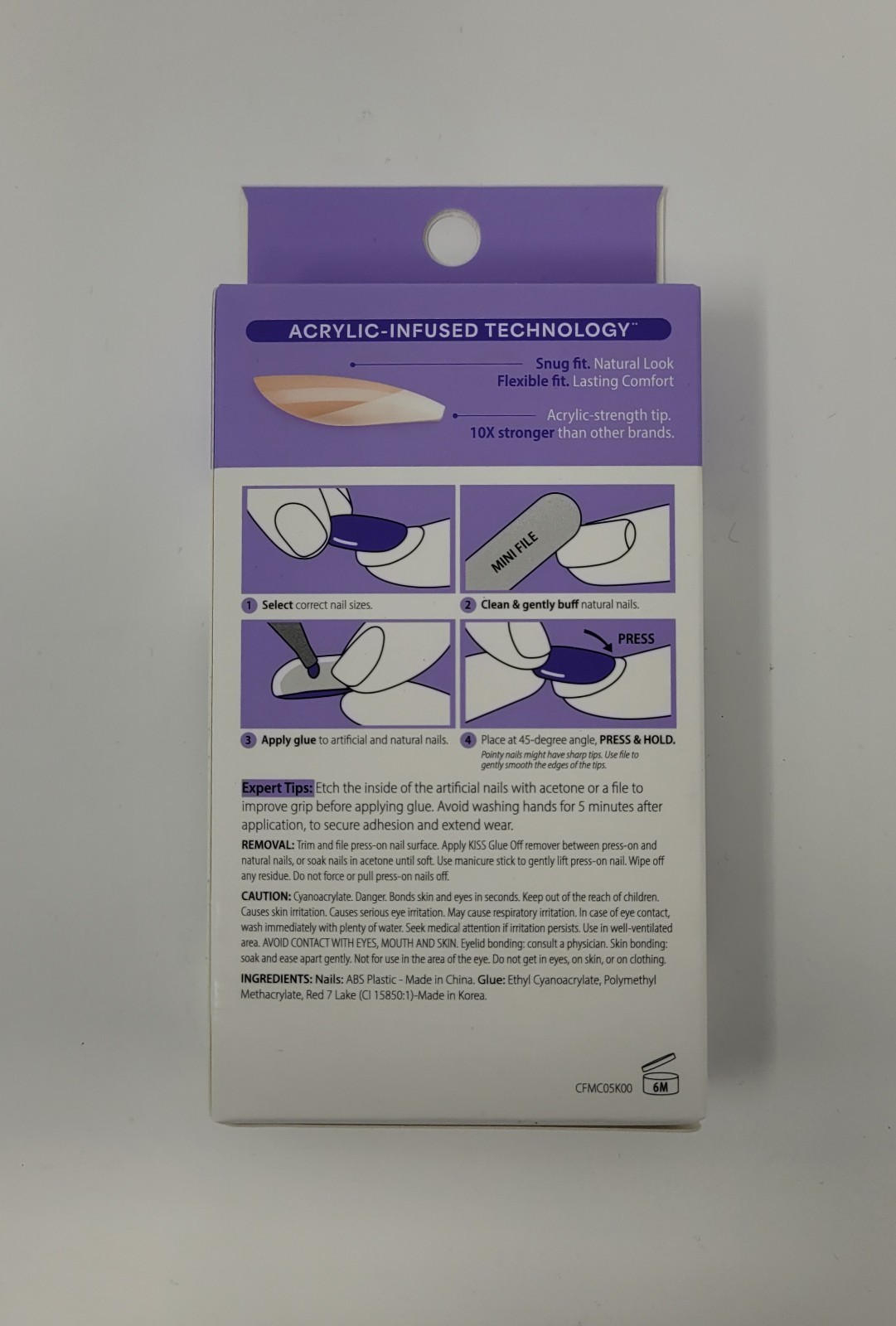Kiss Core French Press On Nails Classic & Timeless Medium Squoval 32 Ct- 2 Boxes