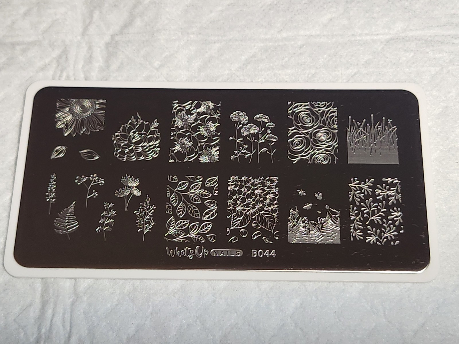 What’s Up Nail Stamping Plate B044 – From Ground Comes Life