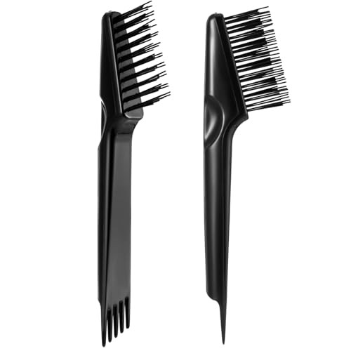 Yaomiao Hair Brush Cleaner Tool 2-in-1, Hair Brush Remover Rake for Black