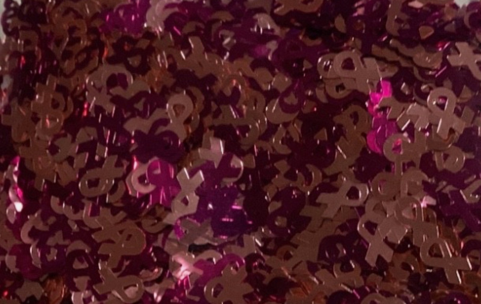 Pink Ribbon Shaped Glitter For Nails-Resin-Tumblers-Art-Crafts