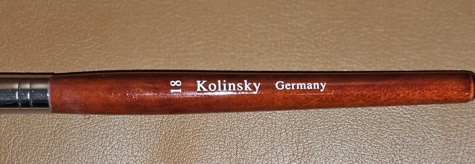 Kolinsky Sable Acrylic Nail Art Brush Round Red Wood Handle Professional size 18