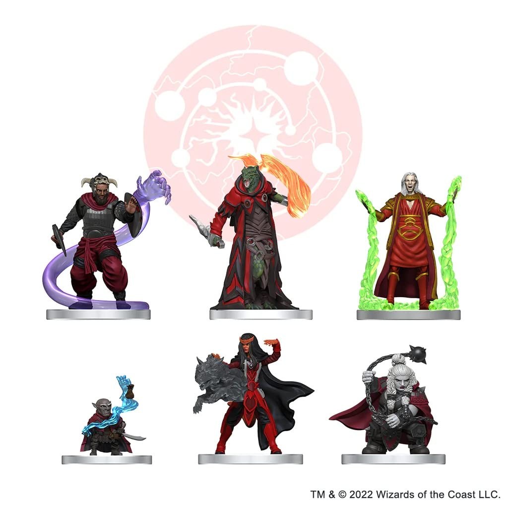 Dungeons & Dragons Onslaught: Red Wizards Faction Pack 28mm to 32mm,