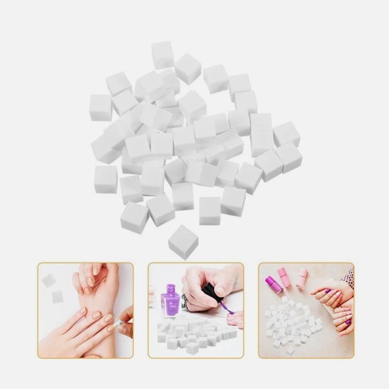 200Pcs Soft Nail Art Sponges Gradient Ombre Blush Manicure Tools DIY Nail Design