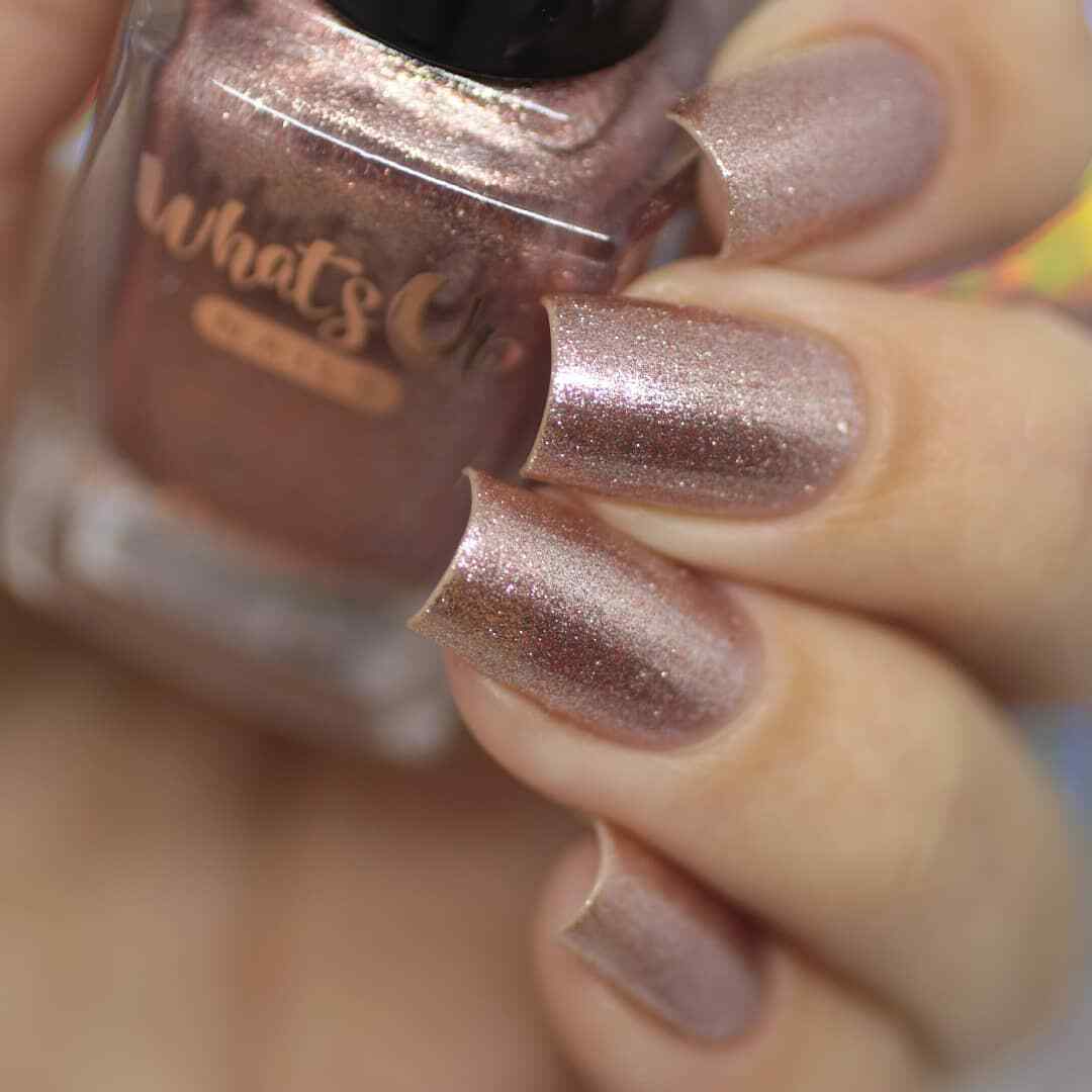 Chrome Colored Glasses Regular Polish (Rose Gold Chrome), Polish for Nail Art