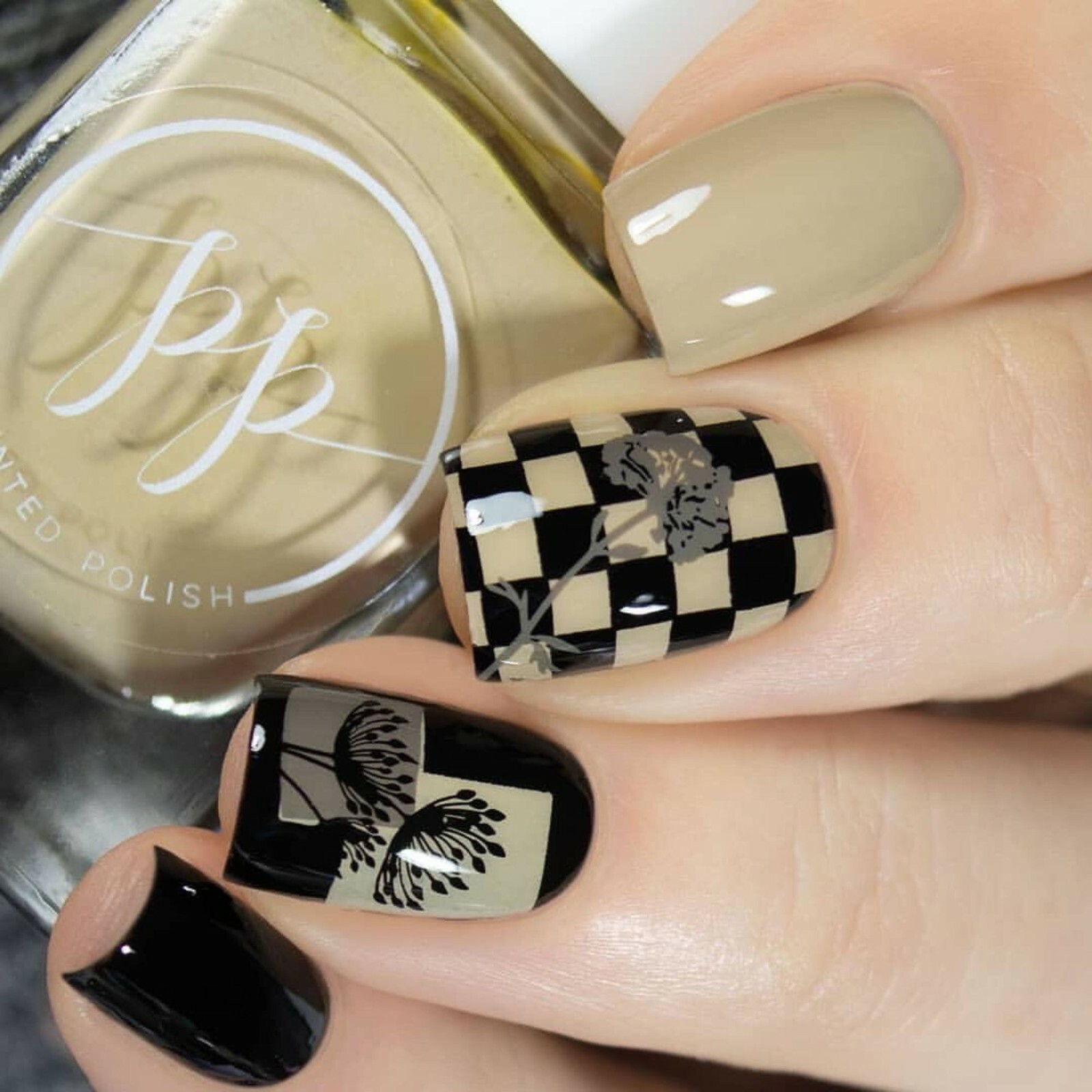 B048 Simple Shapes Stamping Plate For Stamped Nail Art Design
