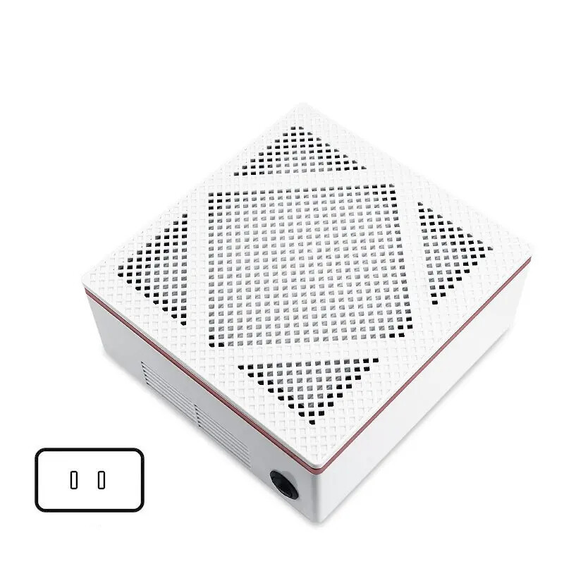 60W Desktop Electric Nail Dust Collector w/ Filter Strong Power Low Noise