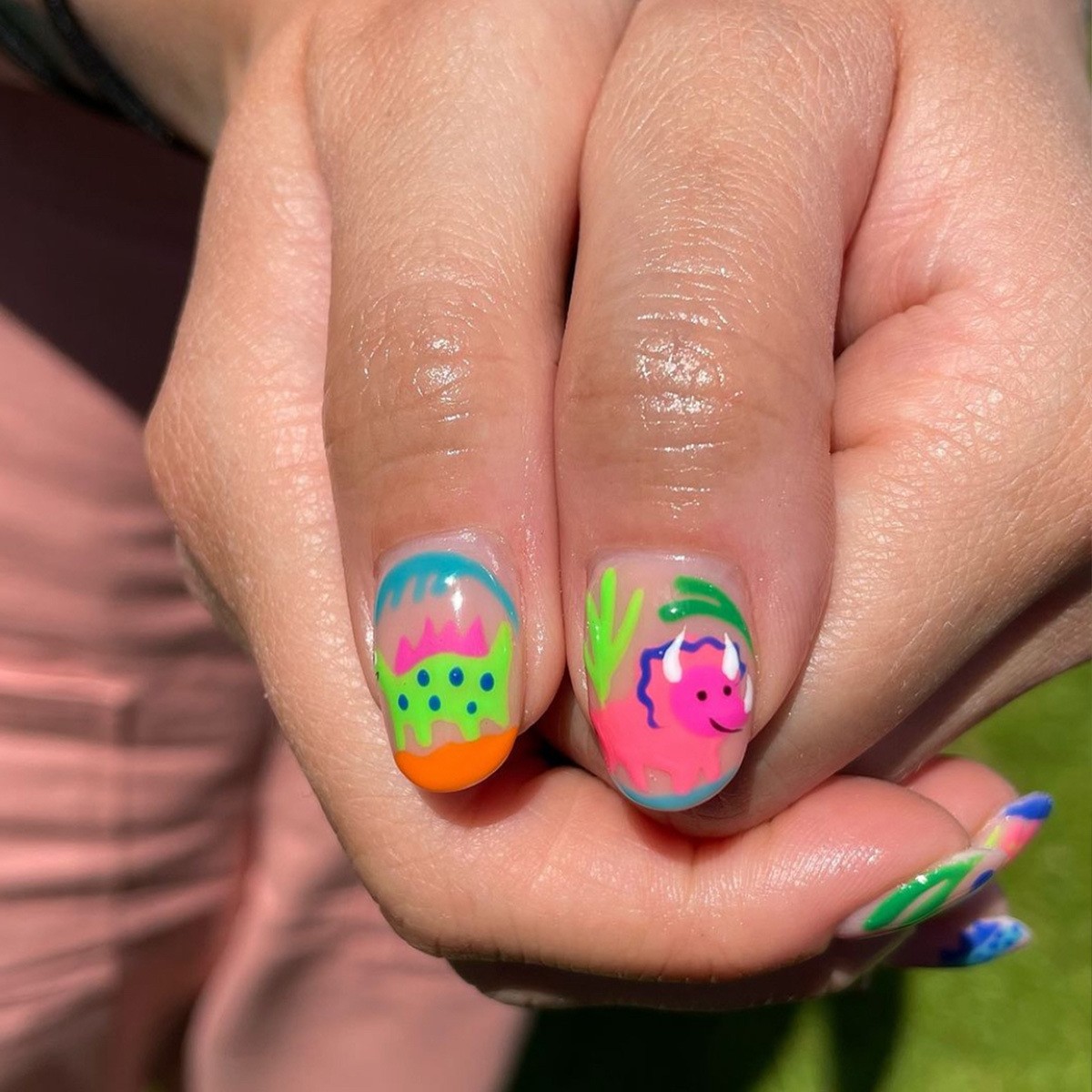 Summer Fish Plant Nail Art Stickers Vibrant Manicure Decals