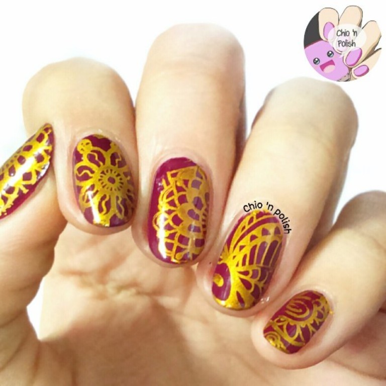 Chic Flower Theme Nail Art Stamping Manicure DIY Template Image Plate BP L014