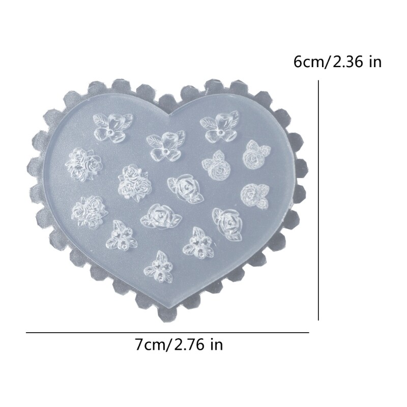 Silicone Nail Art Molds Embossing Nails Carving Templates for Nail Enthusiasts