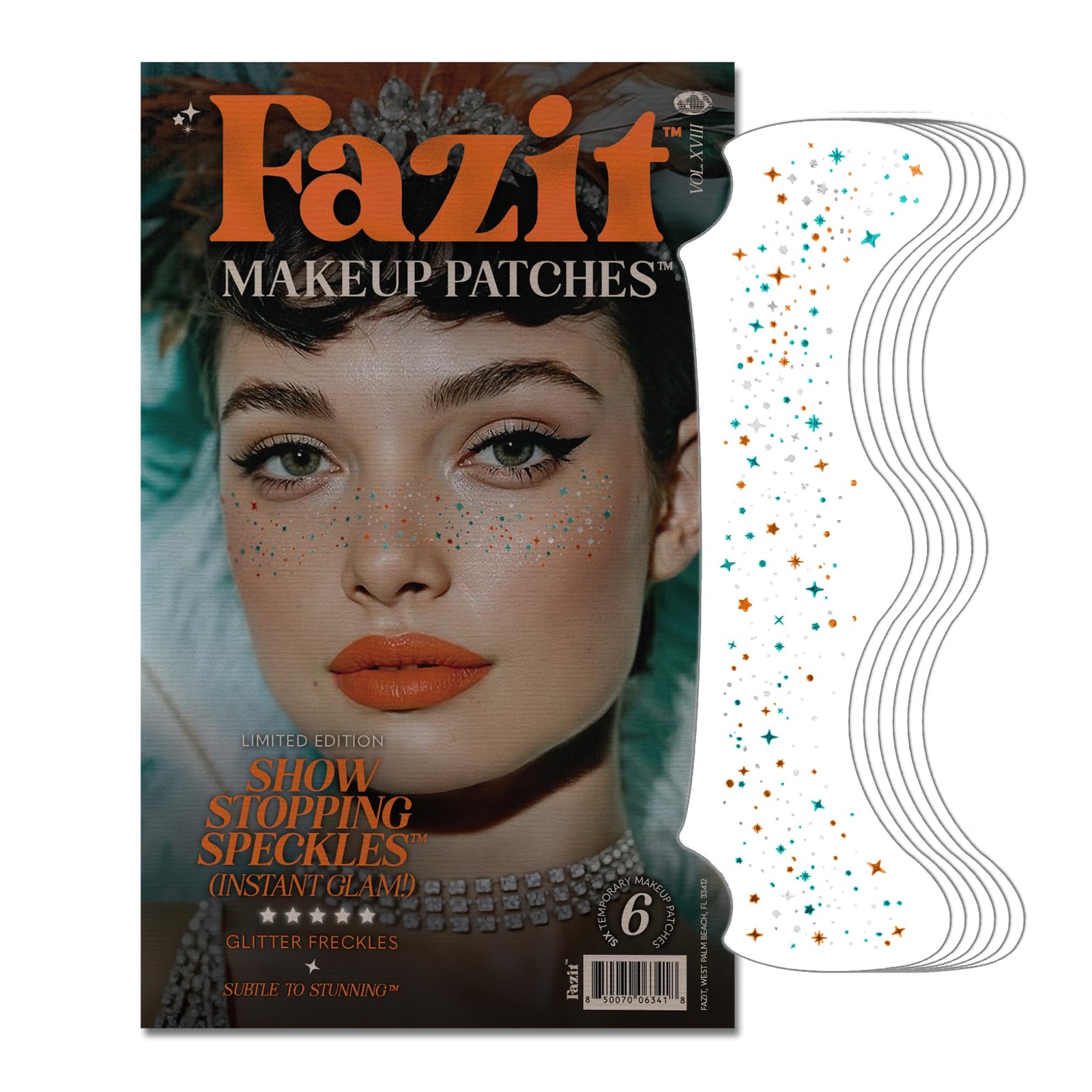 Show Stopping Speckles Glow Up MakeUp Patches Cute Glitter Cosmetic Face