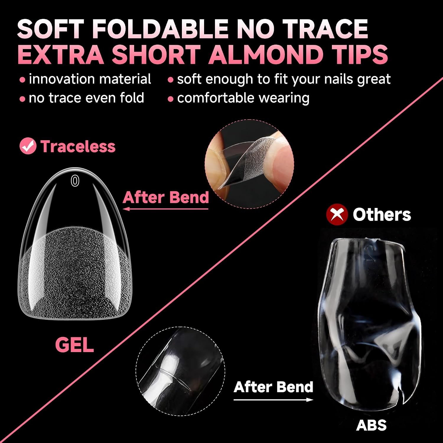 Extra Short Almond Nail Tips 12 Sizes Matte Gel Nail Tips 120Pcs | Pre-etched