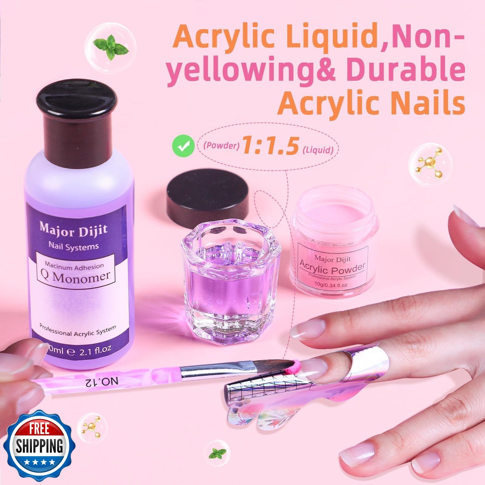 Acrylic Nail Kit with Drill Set for Beginners with Everything 12 Color Acryli