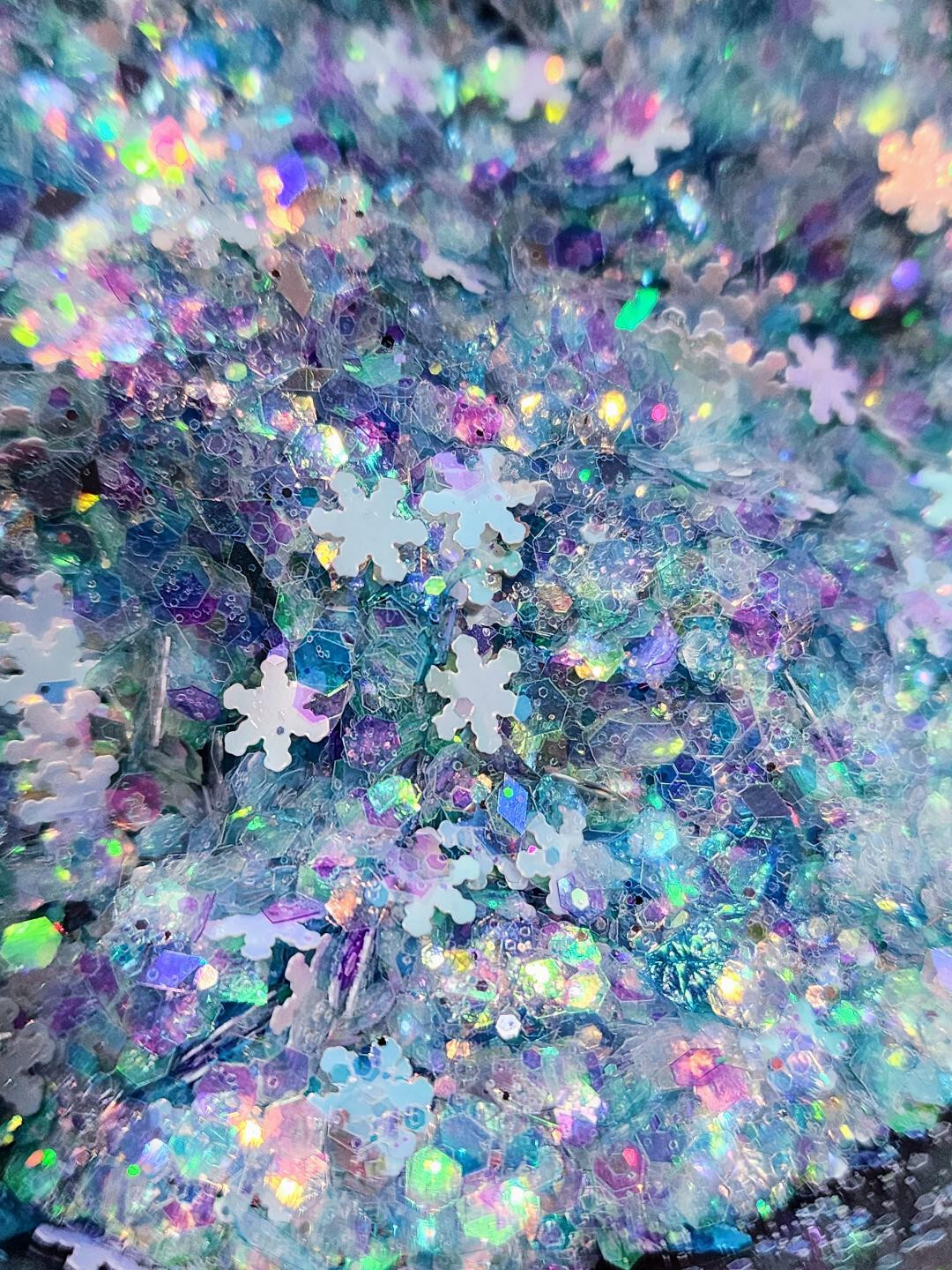 Limited Edition Glitter Mix~FROZEN~Nail Art/Body Glitter/festival/Slime