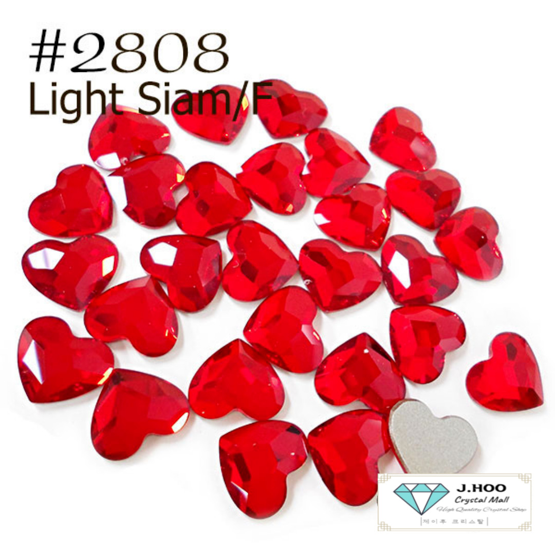 Swarovski 2808 Heart Flat Back 10mm(4pcs)